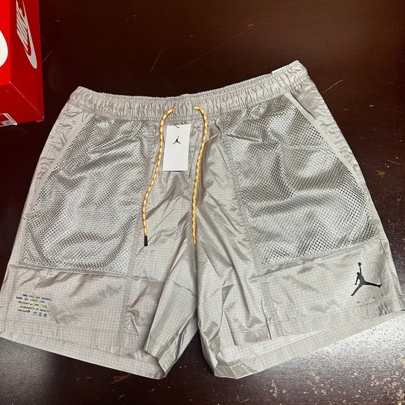 Jordan Jumpman Mens Gray Silver Standard Fit Drawstring Athletic